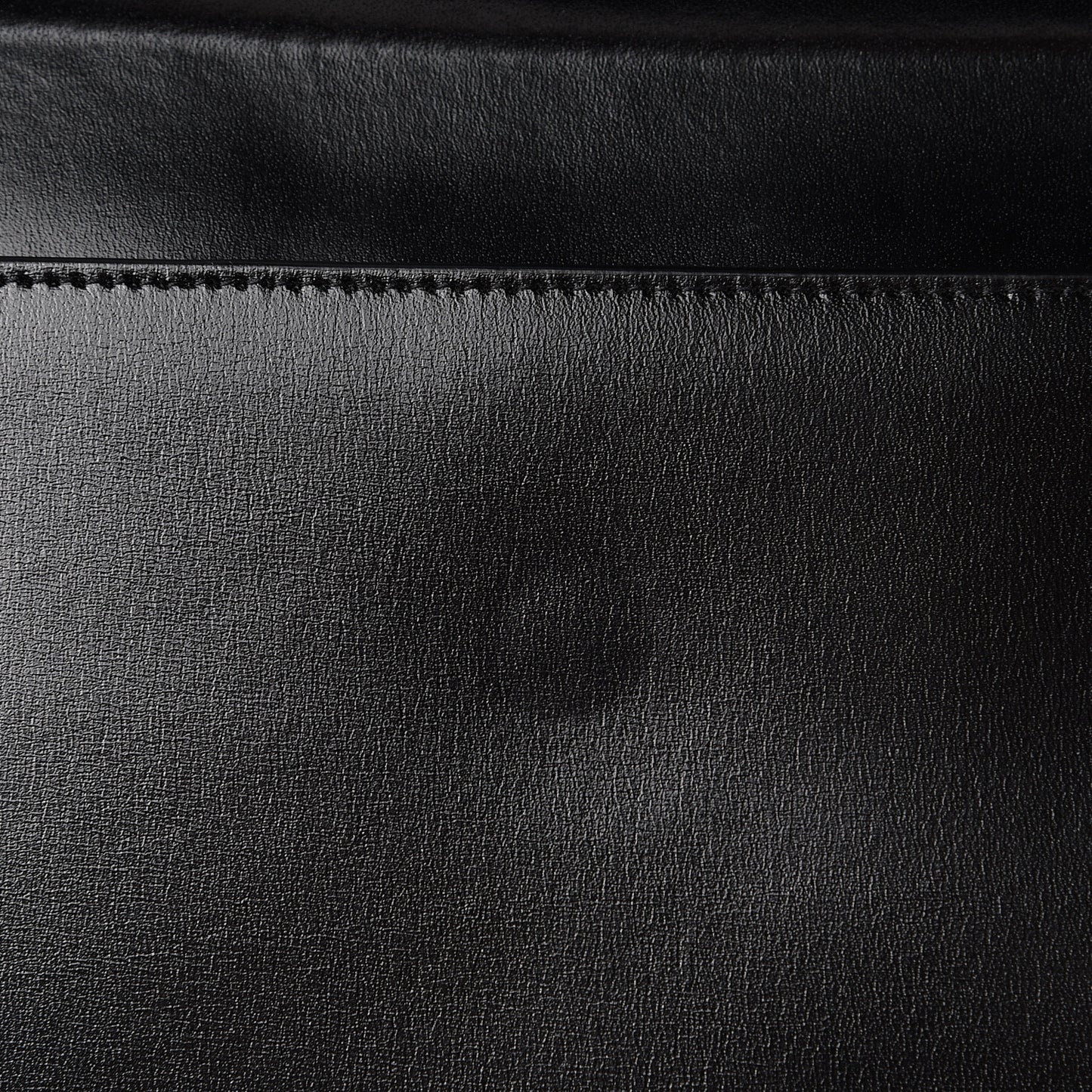 Smooth Shiny Calfskin Monogram Uptown Pouch Black