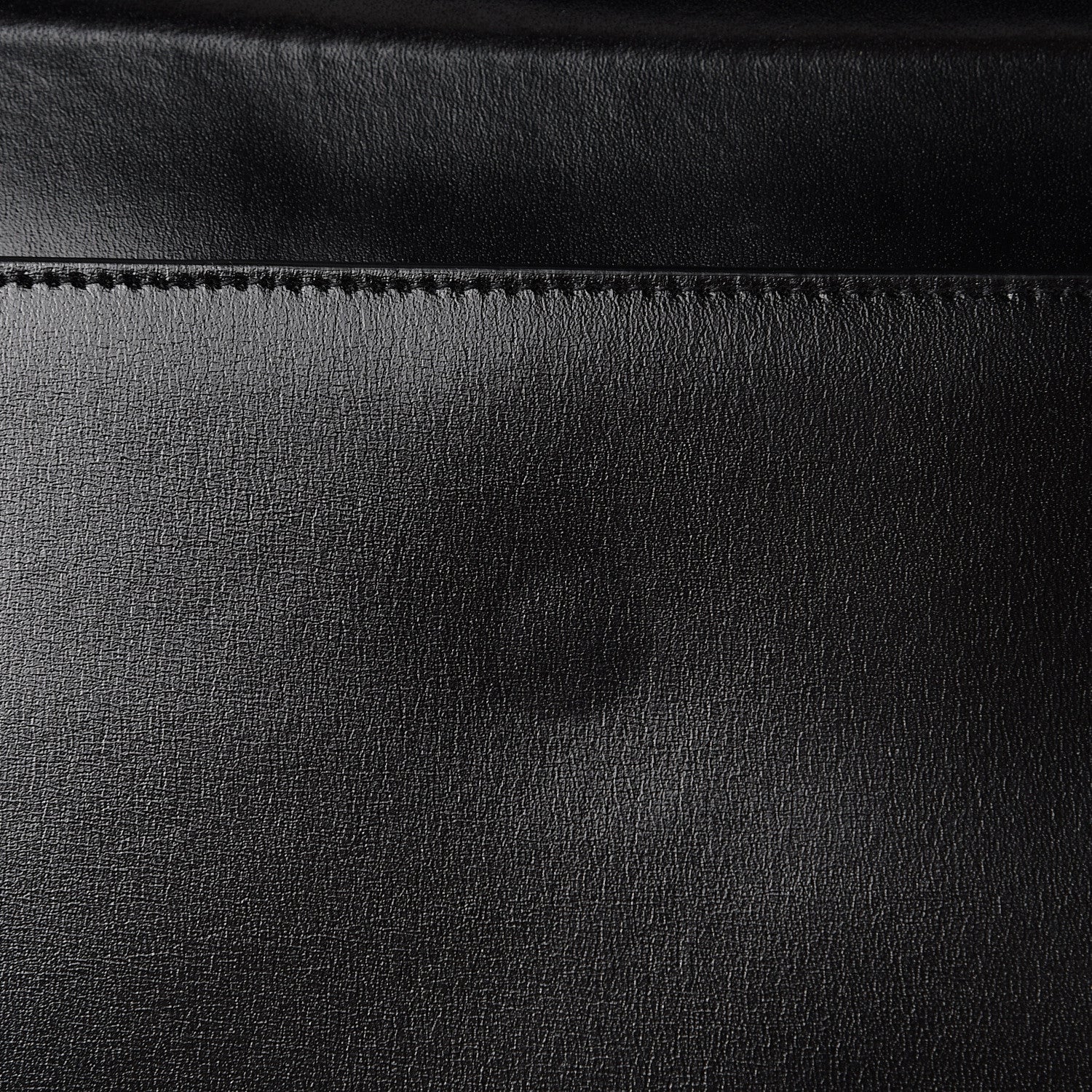 Saint Laurent Smooth Shiny Calfskin Monogram Uptown Pouch Black 7 of 8