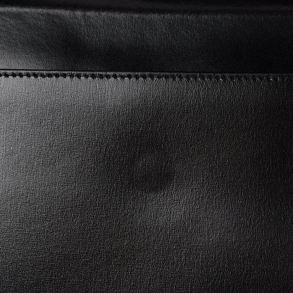 Saint Laurent Smooth Shiny Calfskin Monogram Uptown Pouch Black 7 of 8