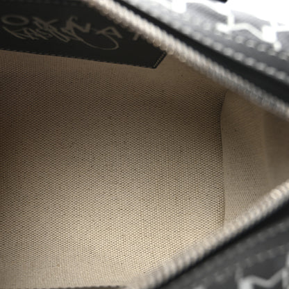 Moynat X KASING LUNG Calfskin Canvas M Labubu Boston Bag Black Multicolor 5 of 9
