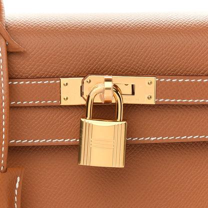 Hermes Epsom Kelly Sellier 25 Gold 7 of 10