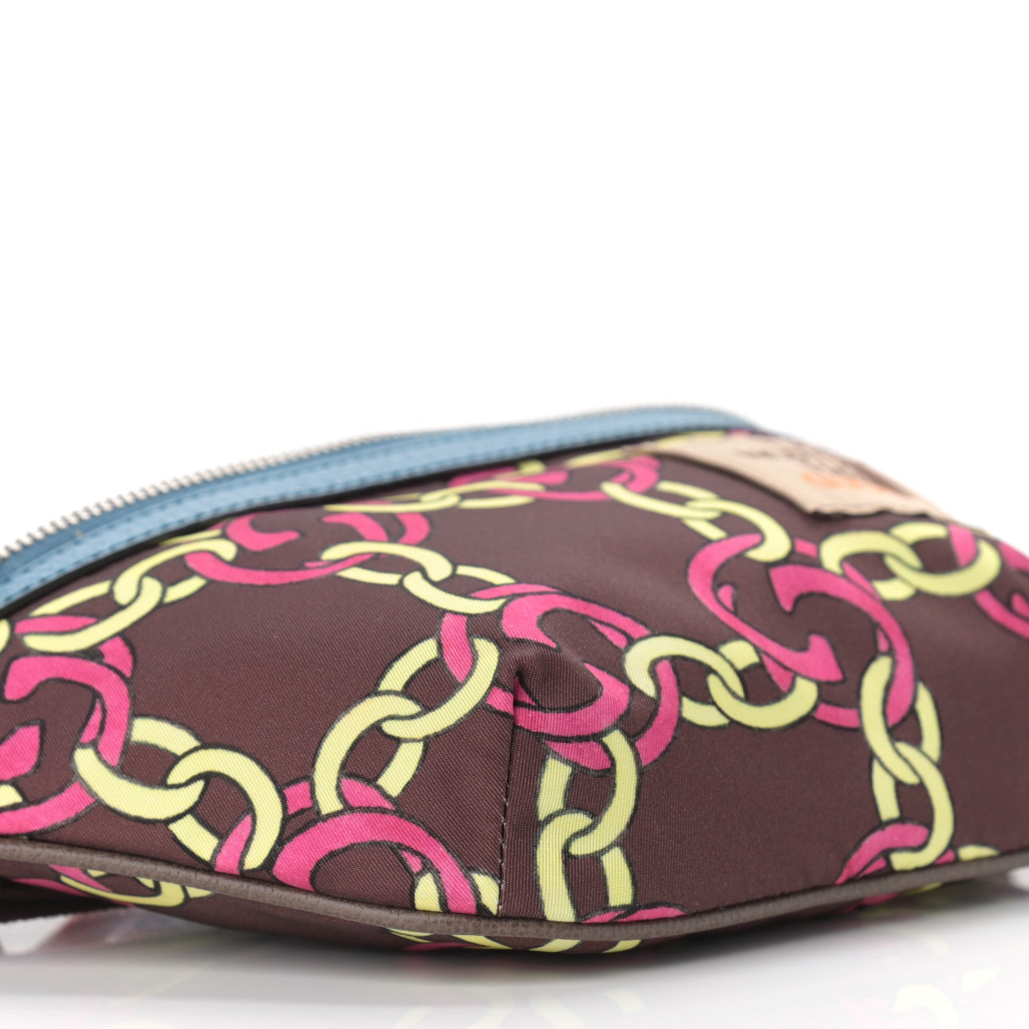 Gucci X THE NORTH FACE Econyl Nylon Textured Dollar Calfskin Linked GG Belt Bag Burgundy 10 of 11