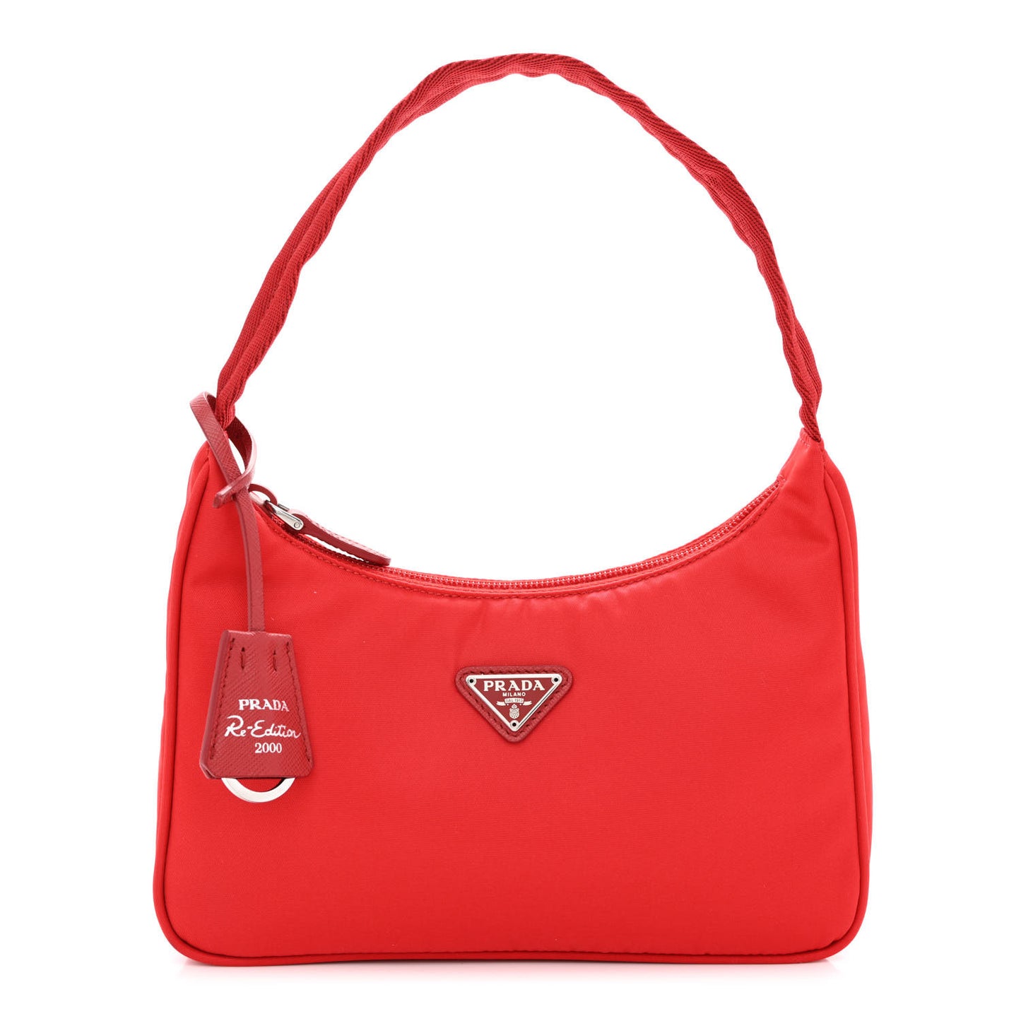 Tessuto Nylon Mini Re-Edition 2000 Bag Rosso
