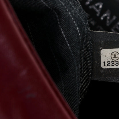Chanel Lambskin Large In and Out Tote Red 6 of 9