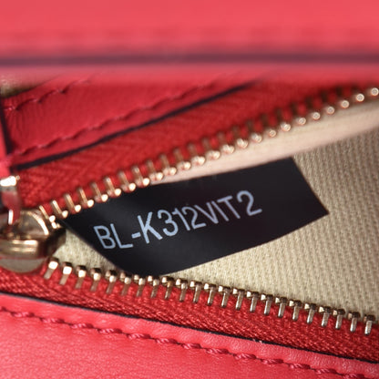 Valentino Garavani Vitello Small Glam Lock Rockstud Flap Deep Fuxia 7 of 7