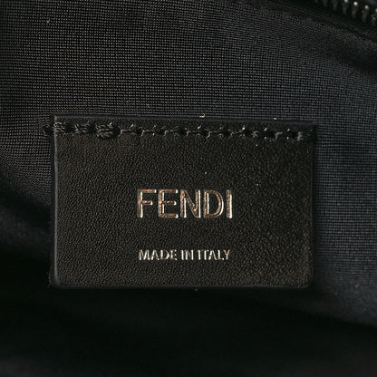 Fendi X SARAH COLEMAN Fabric Jacquard Vitello Grace FF Vertigo Woven Lanyard Large Baguette Tobacco Moro Black 6 of 11