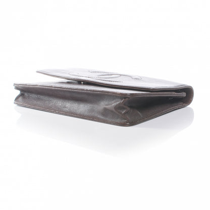 Chanel Calfskin CC Wallet on Chain WOC Brown 4 of 9