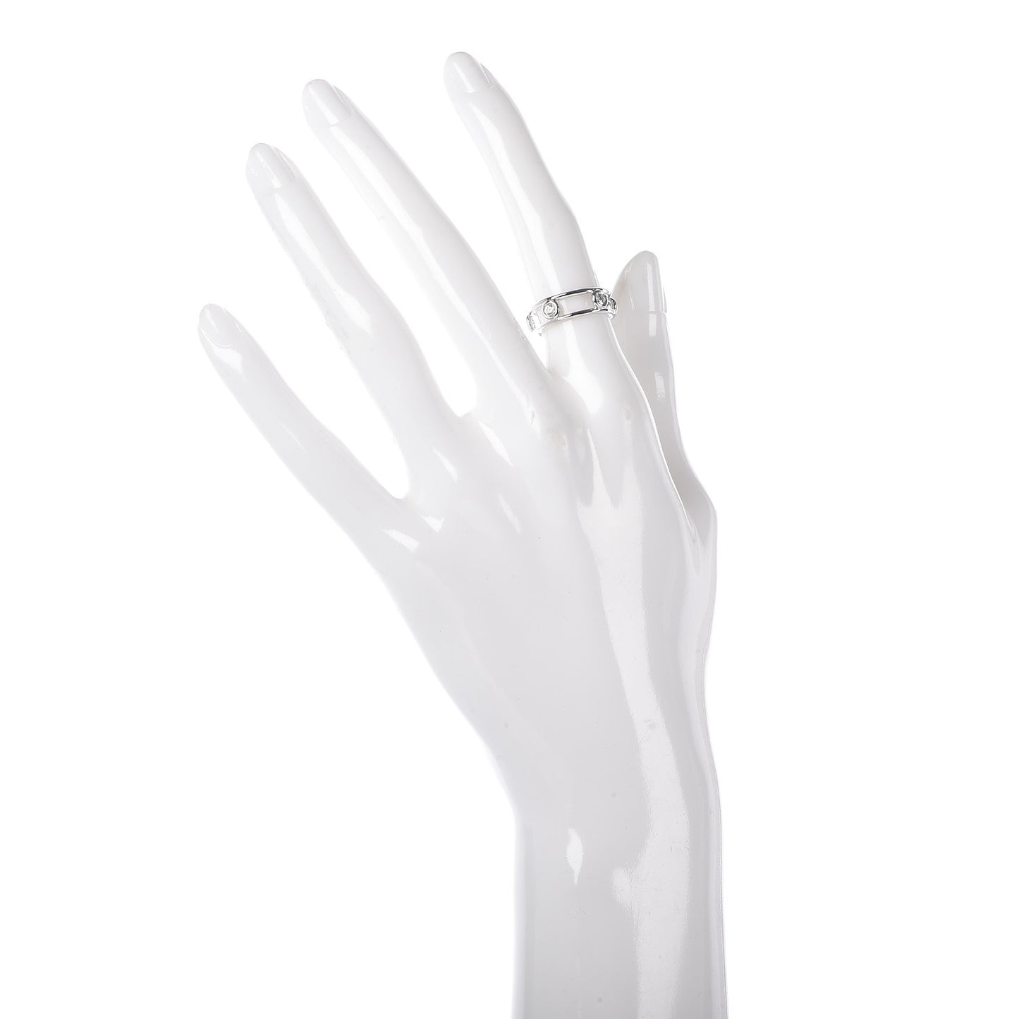 Platinum Diamond Elsa Peretti Diamonds by the Yard Ring 48 4.5