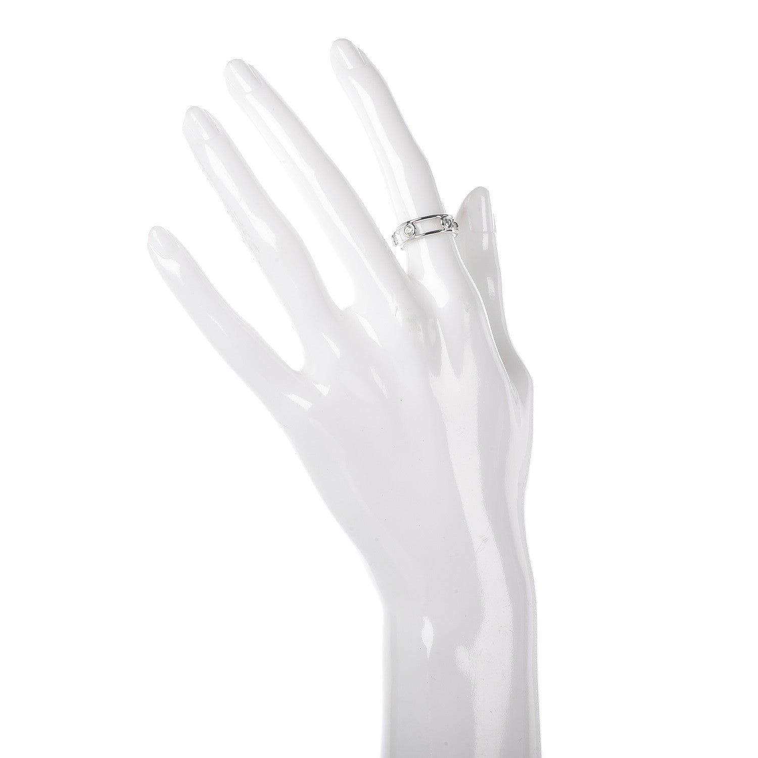 Tiffany Platinum Diamond Elsa Peretti Diamonds by the Yard Ring 48 4.5 2 of 4