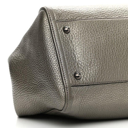 Gucci Metallic Cellarius Calfskin Medium Soho Shoulder Bag Sasso 9 of 10