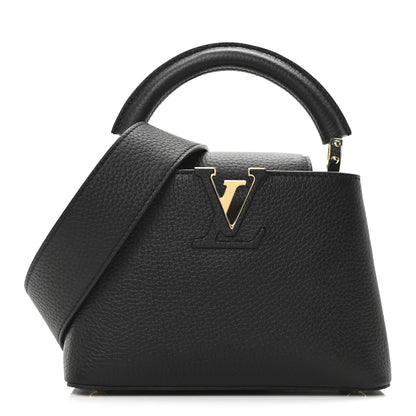 Louis Vuitton Taurillon Mini Capucines Black 1 of 9