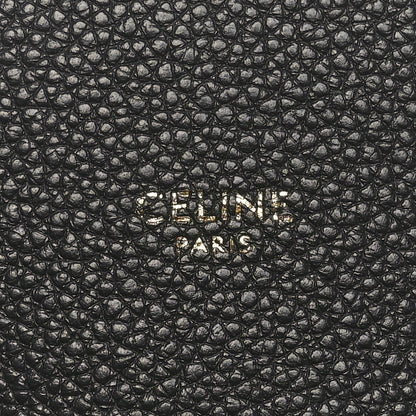 Celine Soft Grained Calfskin Small Belt Cabas Phantom Black 6 of 10