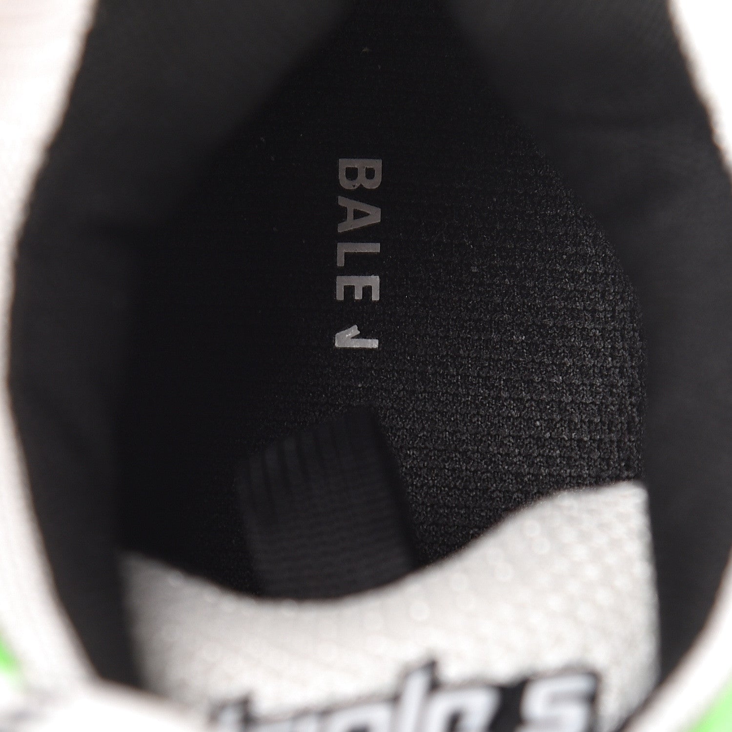 Balenciaga Fabric Mesh Womens Triple S Sneakers 39 White Green Fluo Black 8 of 9