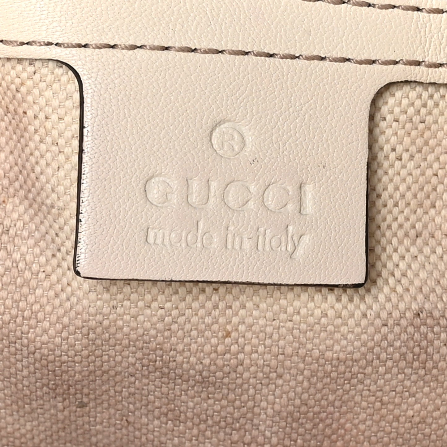 Calfskin Medium GG Running Tote White