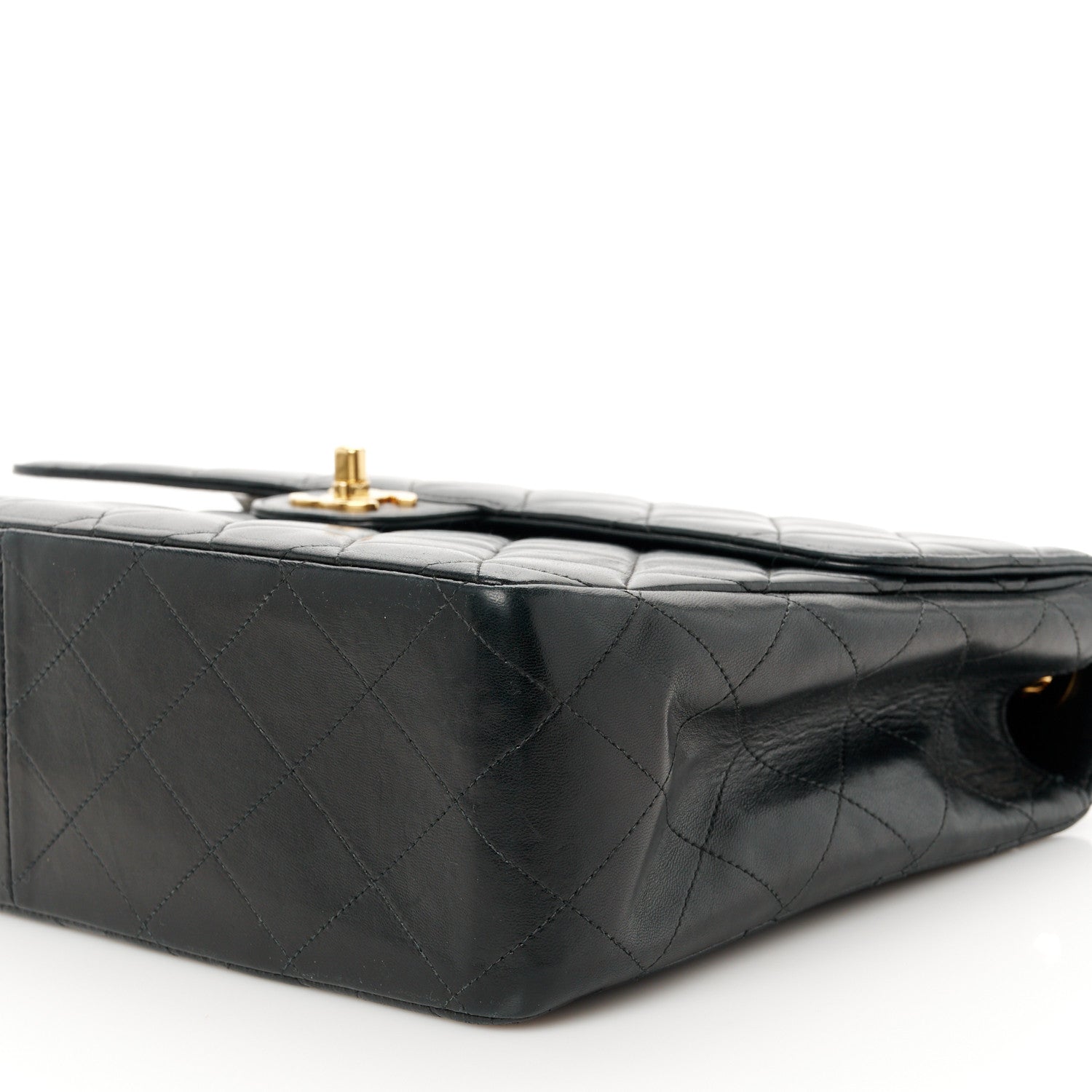 Chanel Lambskin Quilted Jumbo Single Flap Black 11 of 11