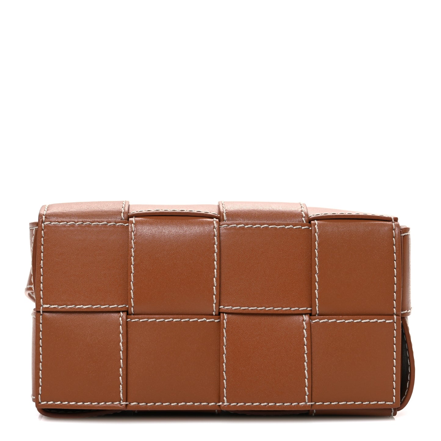 Calfskin Maxi Intreccio Mini Cassette Belt Bag Wood