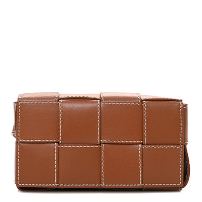Bottega Veneta Calfskin Maxi Intreccio Mini Cassette Belt Bag Wood 1 of 11