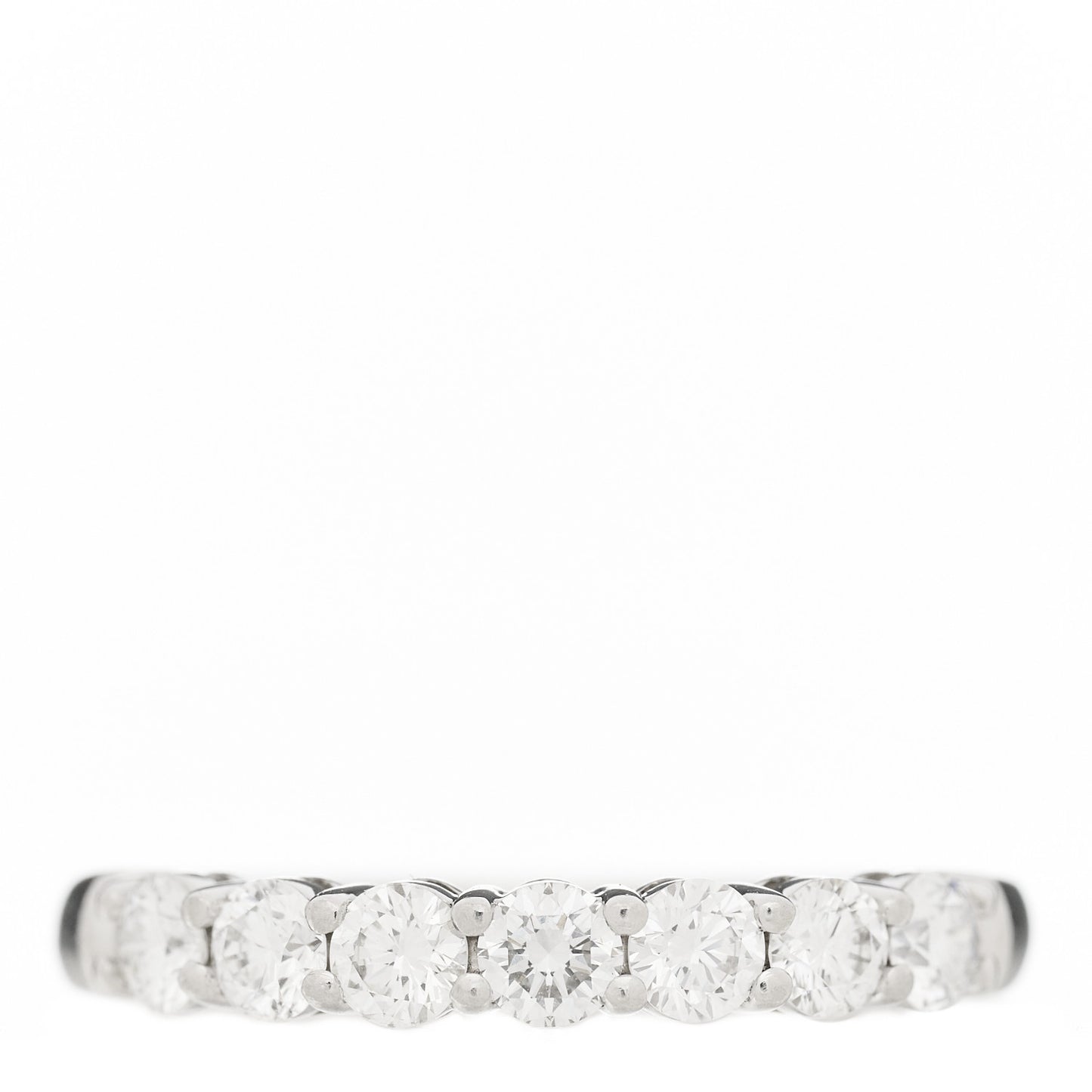 Platinum Diamond 3mm Embrace Half Circle Band Ring 49 5