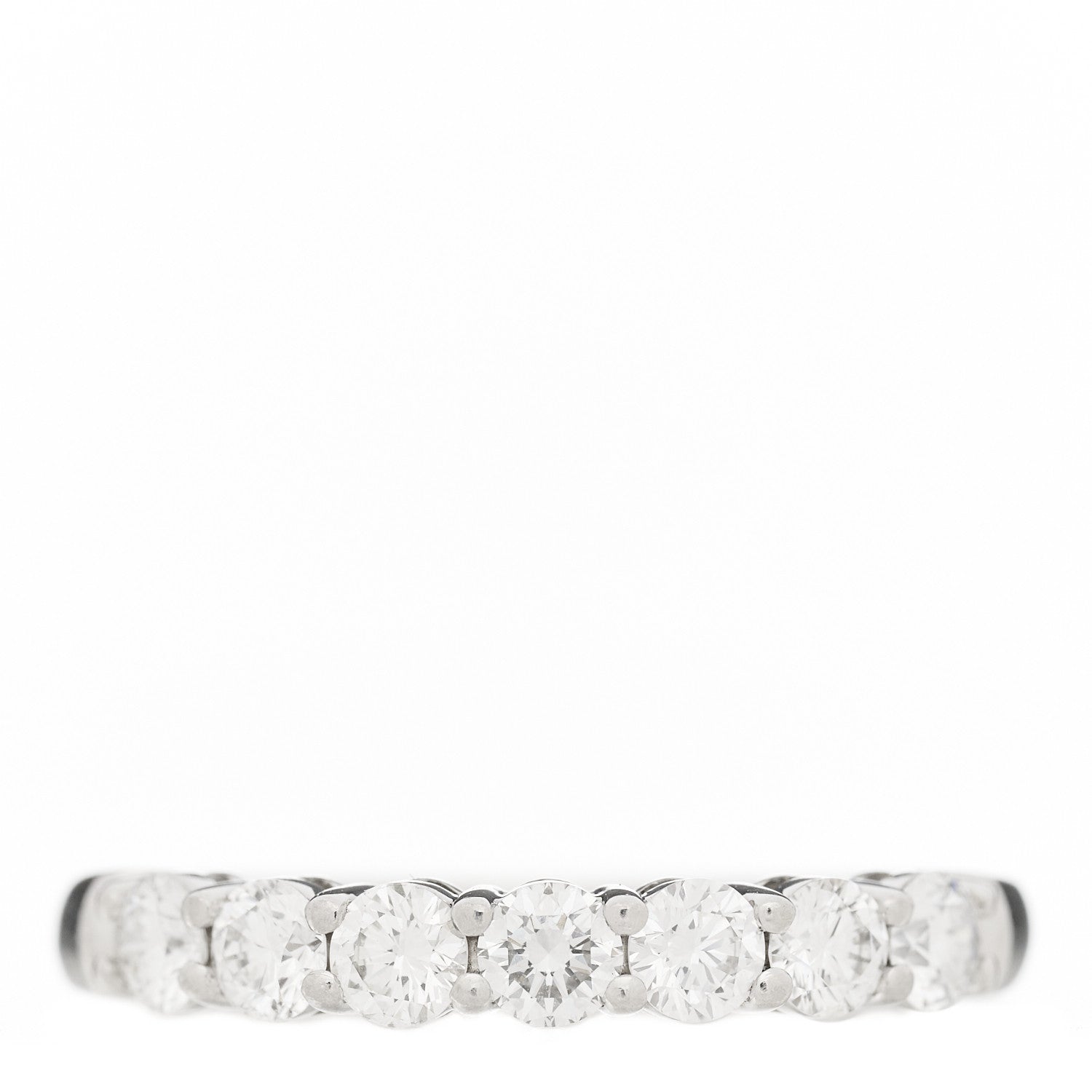 Tiffany Platinum Diamond 3mm Embrace Half Circle Band Ring 49 5 1 of 5