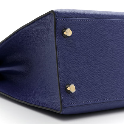 Hermes Epsom Kelly Sellier 32 Bleu Electrique 8 of 9