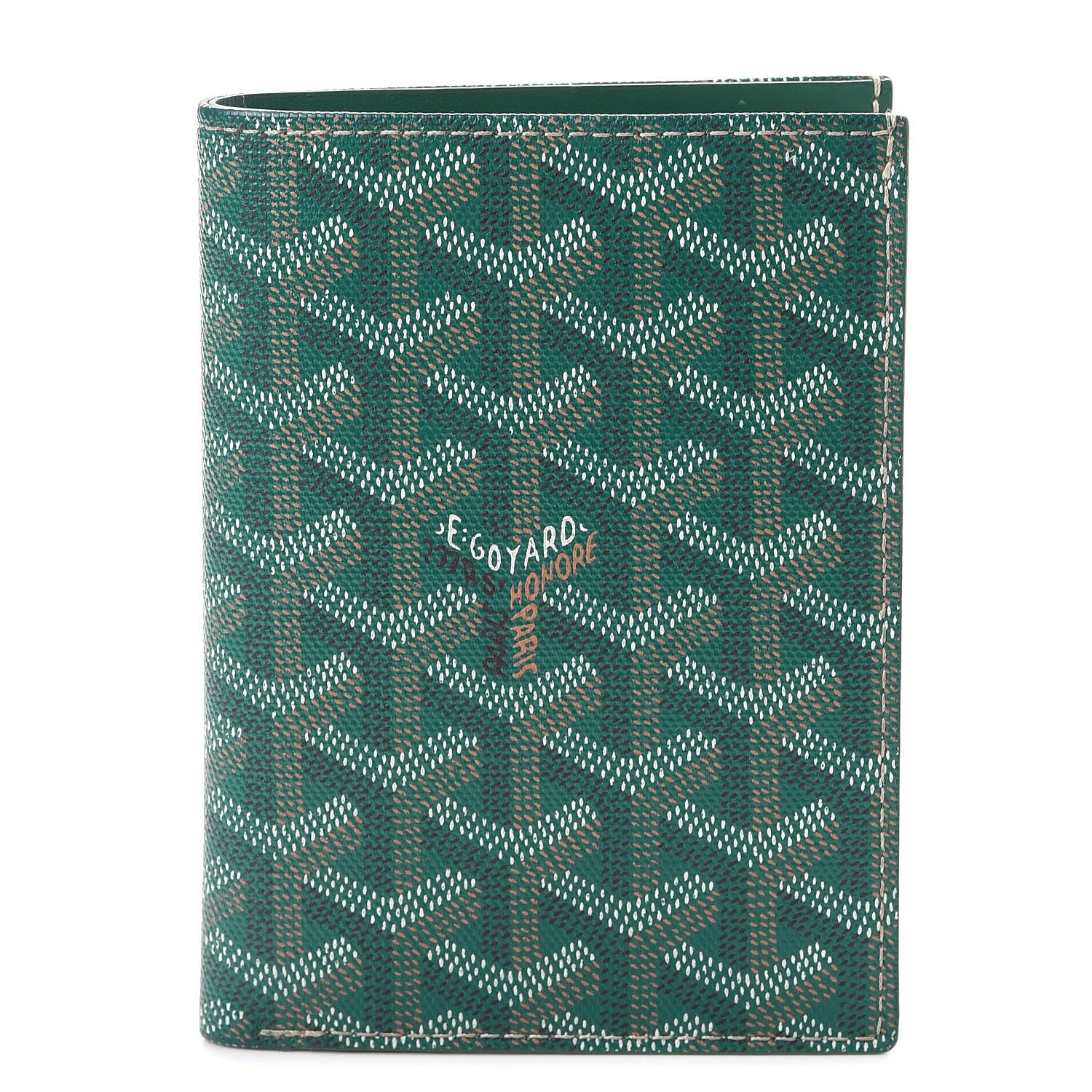 Goyard Goyardine Moliere Wallet Green 1 of 11