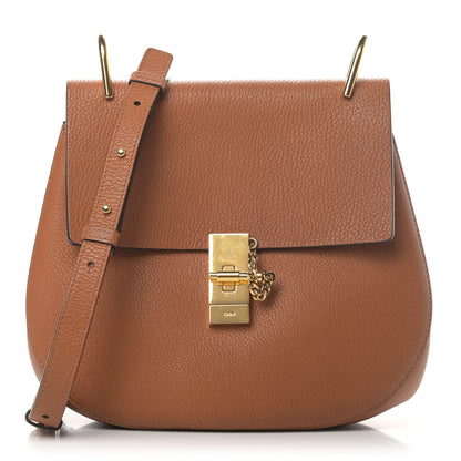Chloe Grained Lambskin Drew Shoulder Bag Caramel 1 of 5