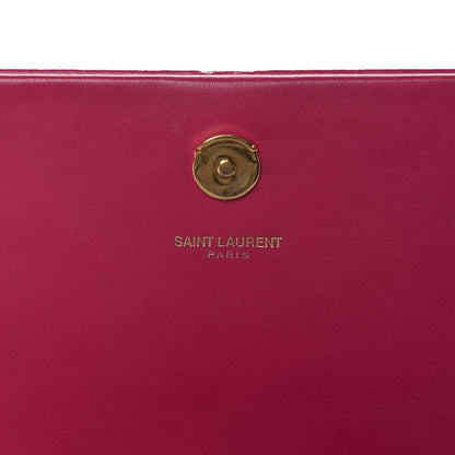 Saint Laurent Smooth Calfskin Medium Classic Monogram Kate Tassel Satchel Fuchsia 9 of 10