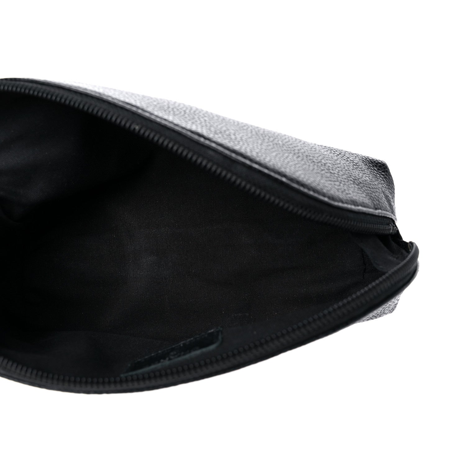 Chanel Caviar Timeless CC Cosmetic Pouch Bag Black 5 of 10