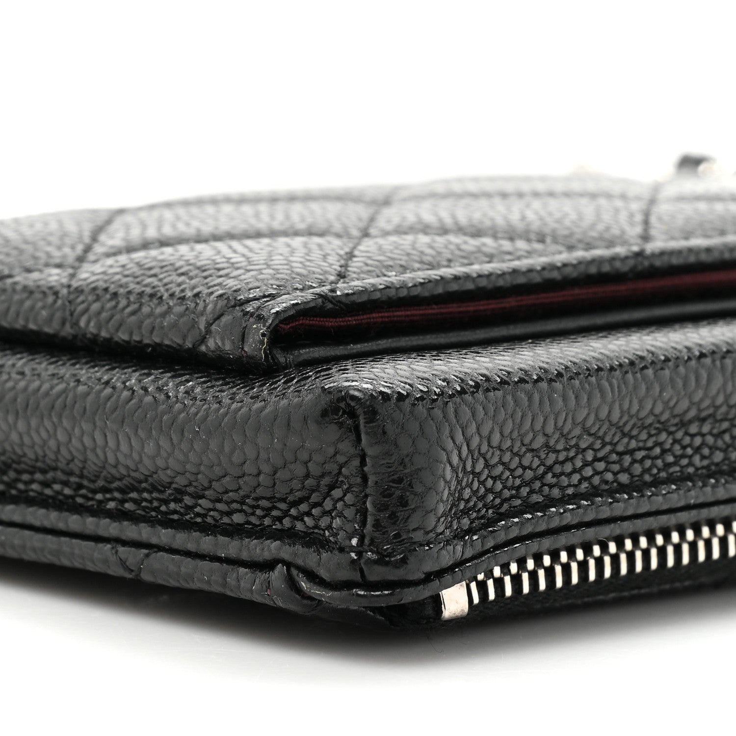 Chanel Caviar Quilted Zip Phone Case Black 10 of 11