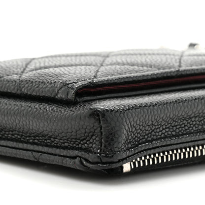 Chanel Caviar Quilted Zip Phone Case Black 10 of 11