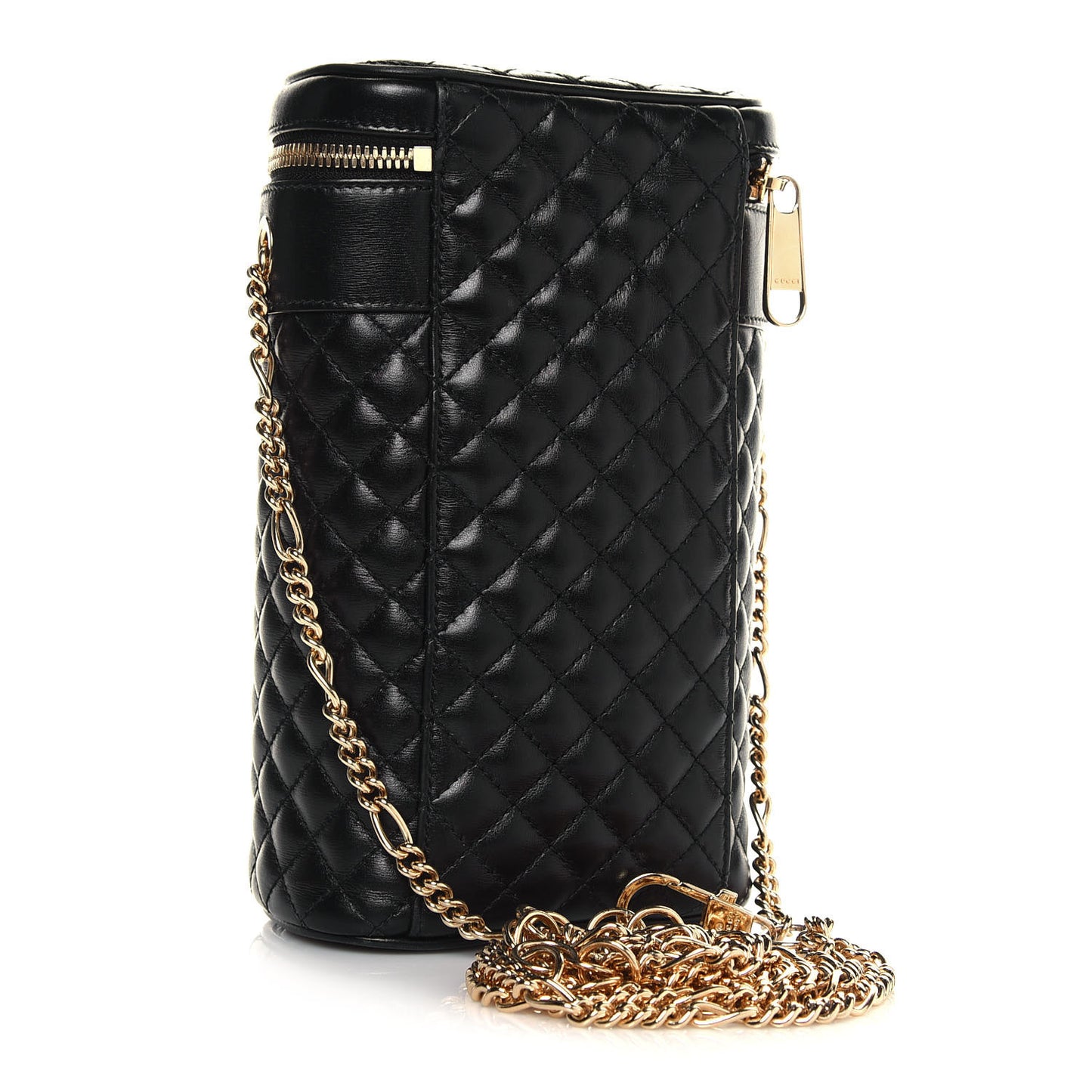 Calfskin Trapuntata Zumi Belt Bag Black