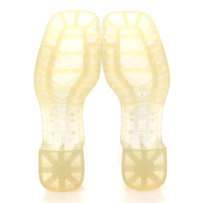 Gucci Rubber Gucci Logo Womens Platform 20/60mm Slide Sandals 37 Transparent 6 of 11