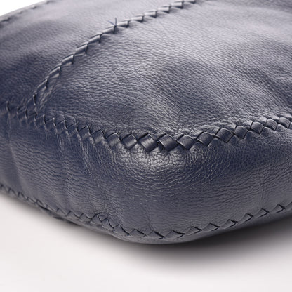Bottega Veneta Washed Cervo Deerskin Large Hobo China Blue 9 of 9