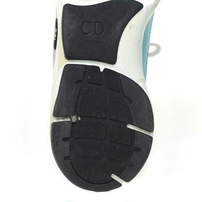 Christian Dior Technical Mesh Calfskin Mens B22 Sneakers 43 White Blue Grey 9 of 20