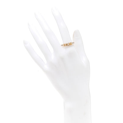 Christian Dior Metal Crystal Dio(R)evolution Ring XL 56/7.5 Gold 2 of 5