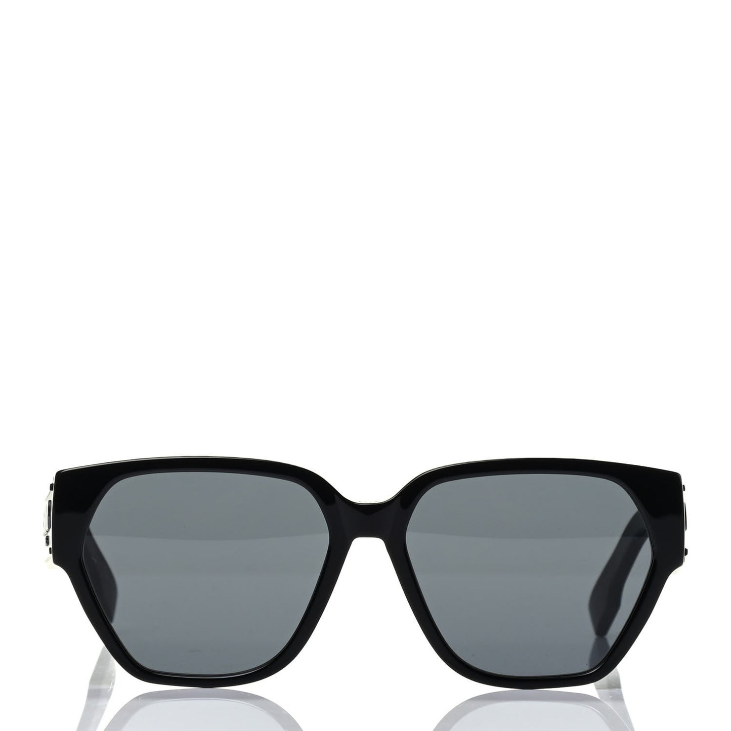 Acetate Square DiorID1 Sunglasses Black