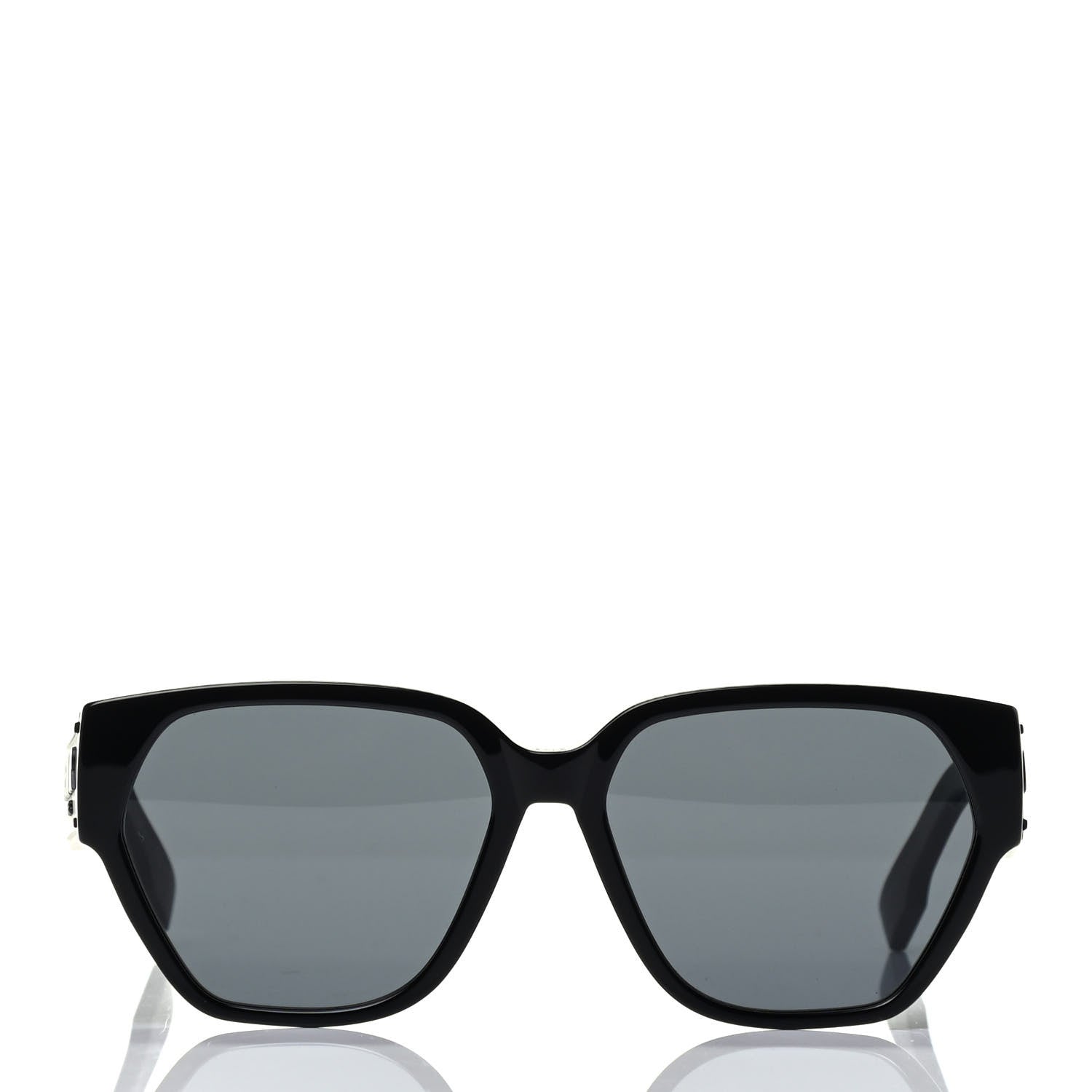 Christian Dior Acetate Square DiorID1 Sunglasses Black 2 of 6