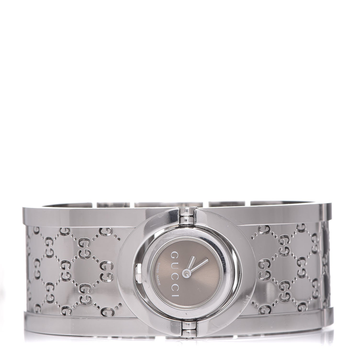 Gucci Stainless Steel 23mm Twirl Quartz Watch Brown 3 of 5