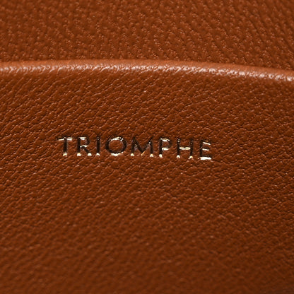 Celine Textile Natural Calfskin Teen Triomphe White Tan 9 of 16