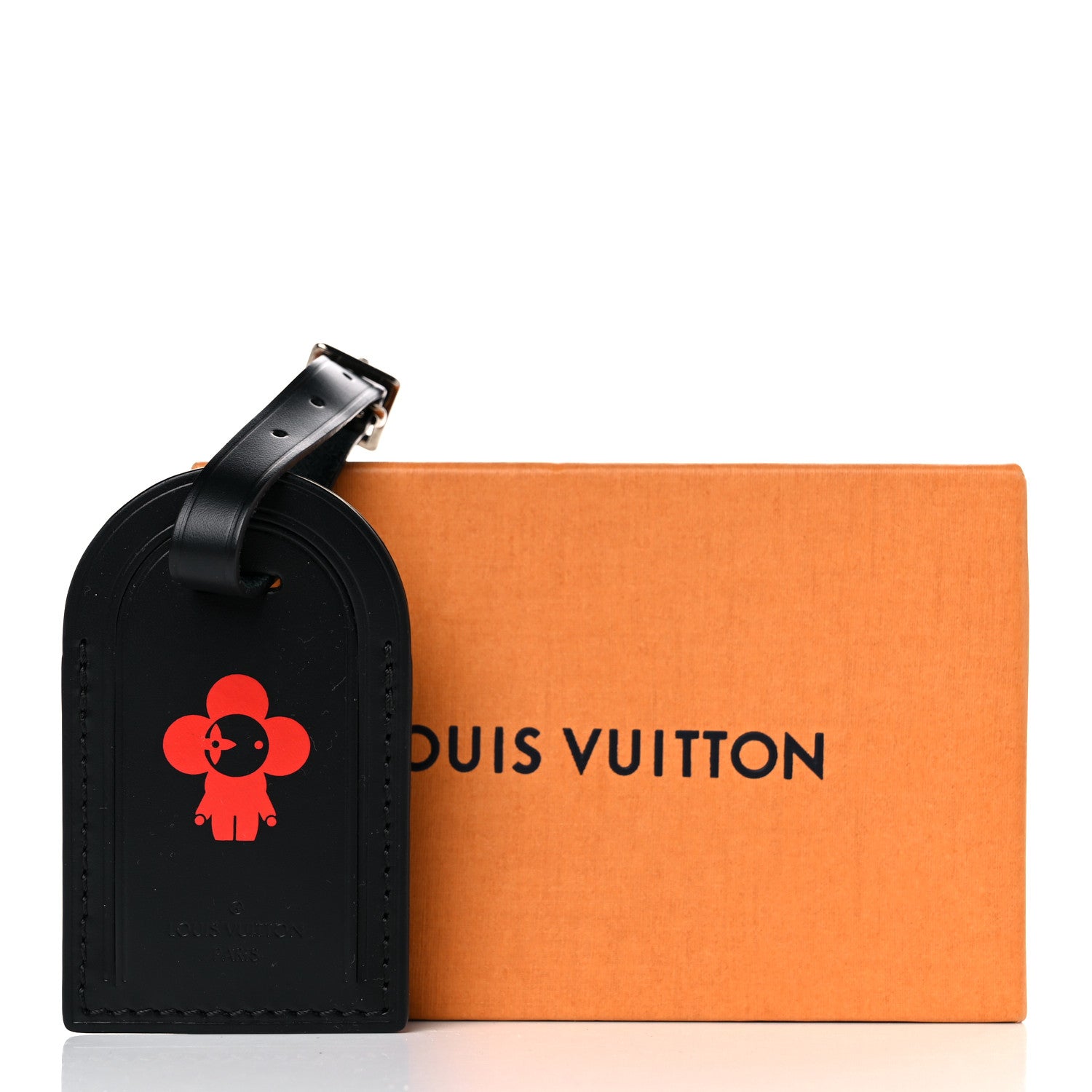 Louis Vuitton Calfskin Vivienne Luggage Tag Black 4 of 4