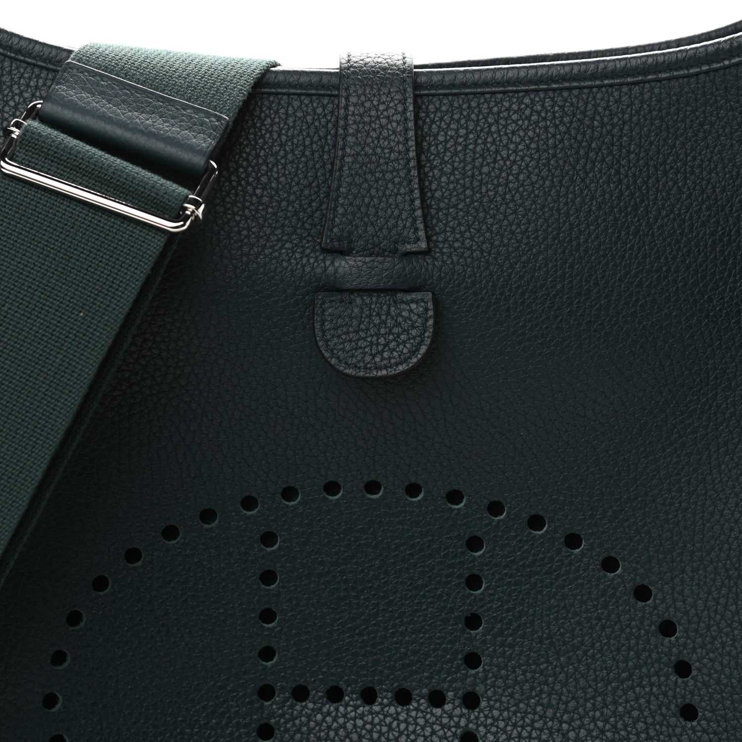 Hermes Taurillon Clemence Evelyne III GM Vert Cypress 8 of 11