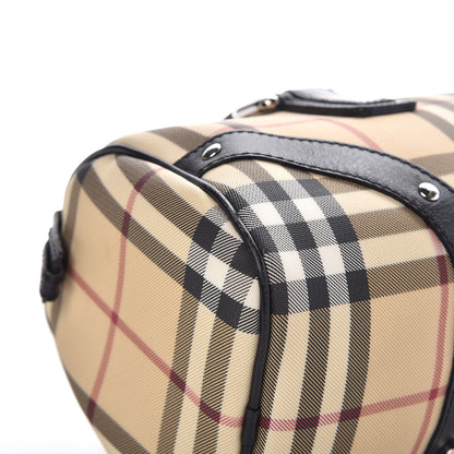 Burberry House Check Studded Satchel Black 10 of 13