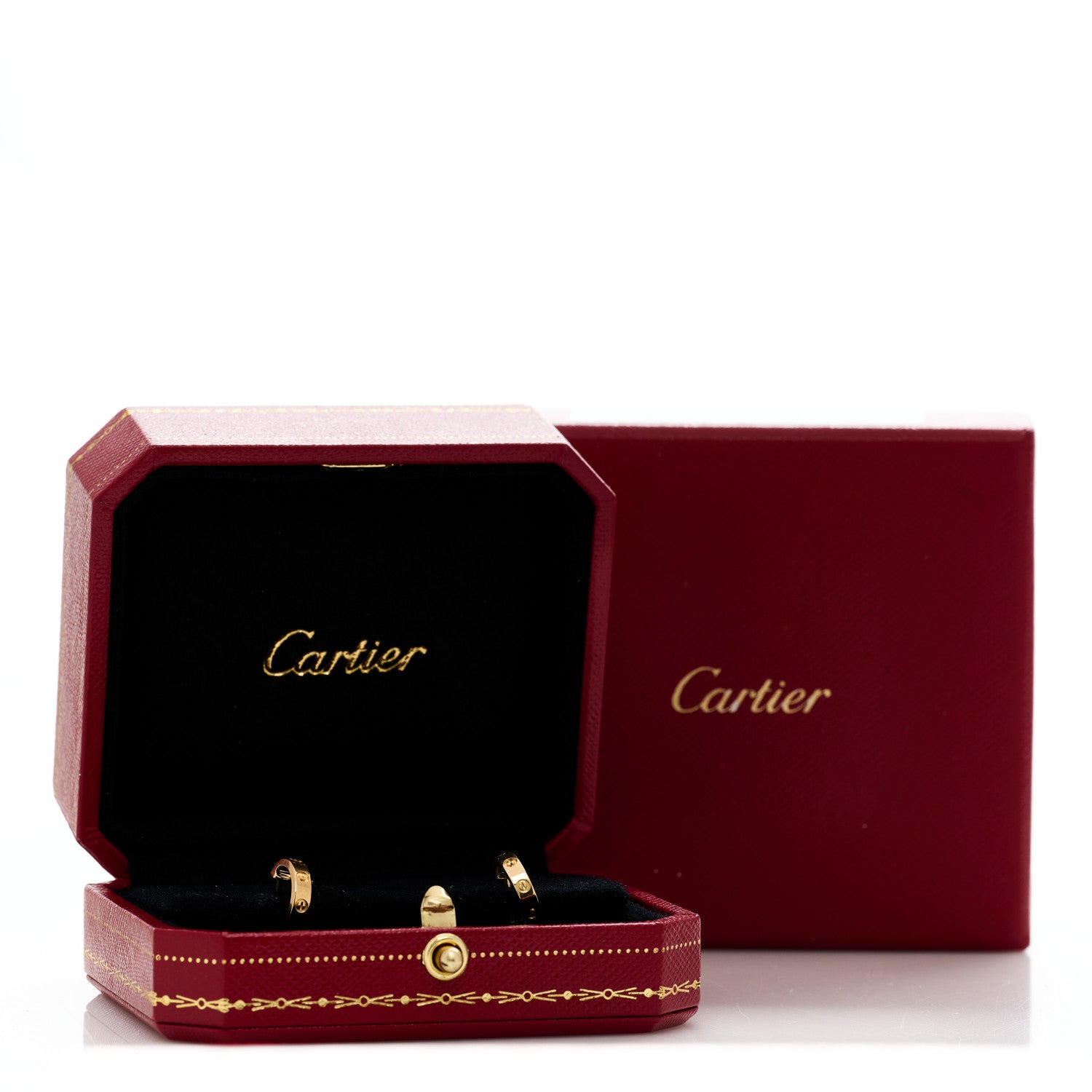 Cartier 18K Yellow Gold Small LOVE Hoop Earrings 6 of 6