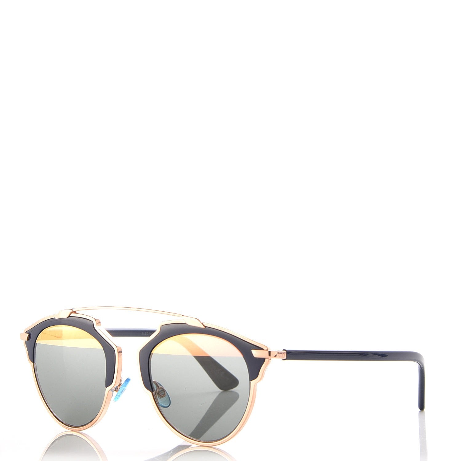 Christian Dior Mirrored So Real Sunglasses Rose Gold Blue 1 of 9