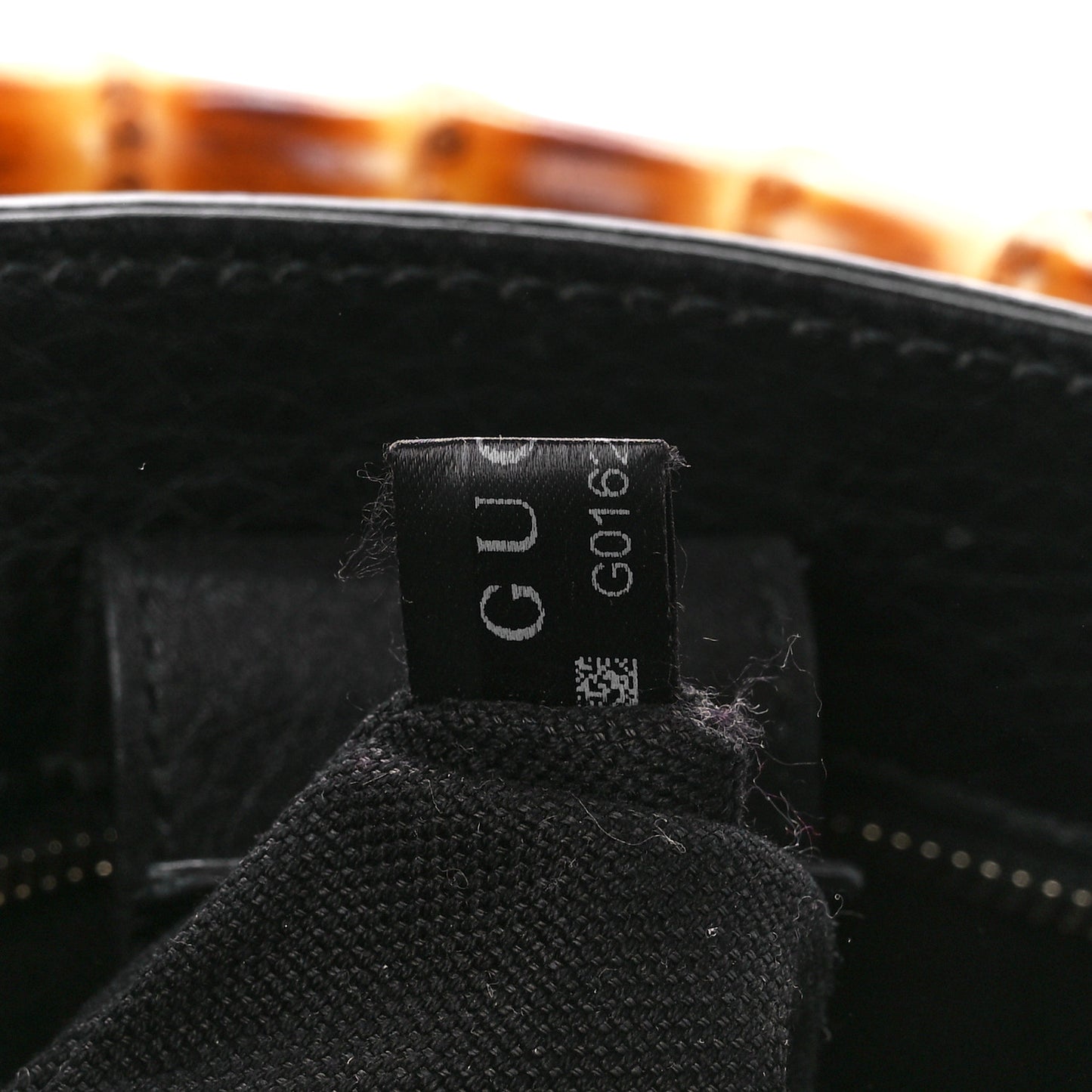 Calfskin Small Bamboo Shopper Tote Black