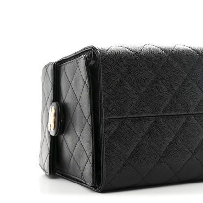 Chanel Caviar Quilted Medium Chanel 25 Handbag Black 11 of 12