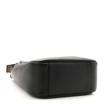 Saint Laurent Smooth Calfskin Small Le 5 A 7 Soft Hobo Black 4 of 10