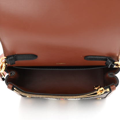 Burberry E-Canvas Monogram Stripe Hackberry Crossbody Bag Bridle Brown 5 of 11
