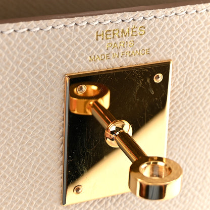 Hermes Epsom Kelly Sellier 28 Craie 6 of 10