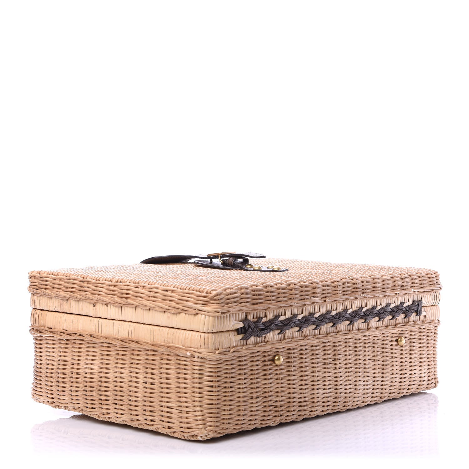 Gucci Wicker Web Suitcase 4 of 12